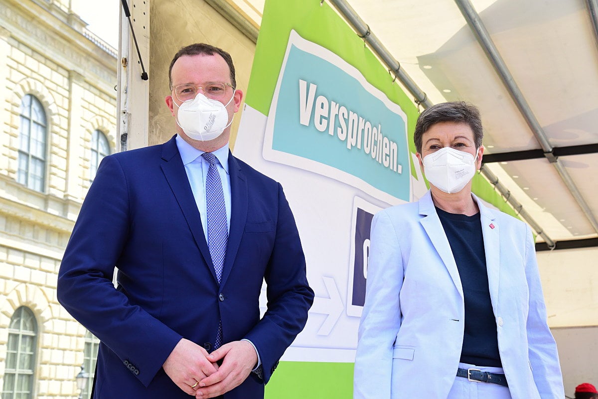 GMK2021 Bundesgesundheitsminister Jens Spahn&Sylvia Bühler, ver.di Bundesvorstand 16.06.2021