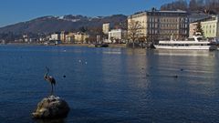 gmunden mit Wasserfigur