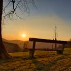 Gmundnerberg bei Sonnenuntergang