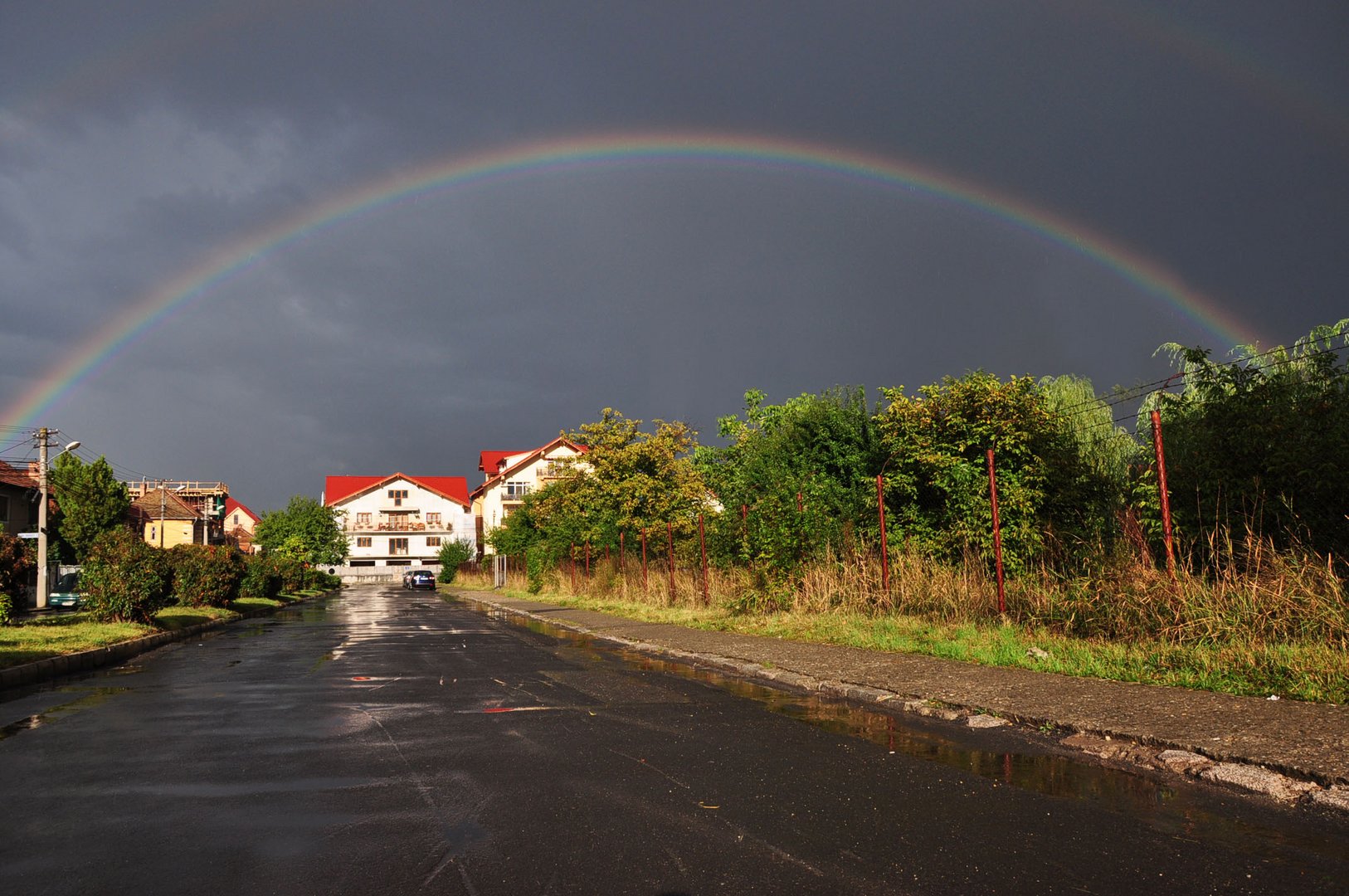 "Go see the beautiful rainbow!!!!!" And i did...