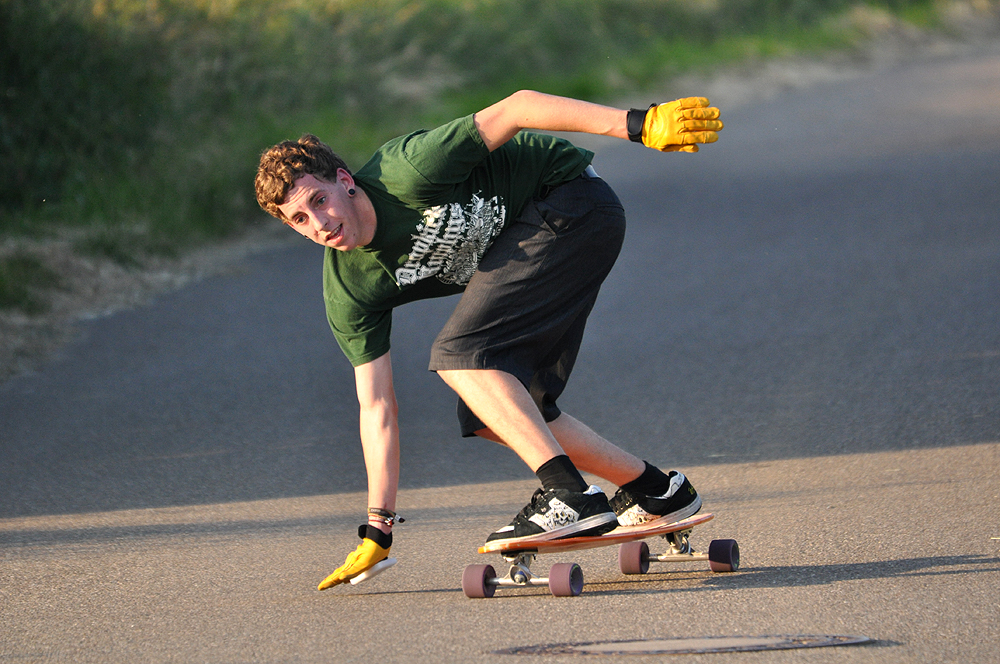 go skateboarding