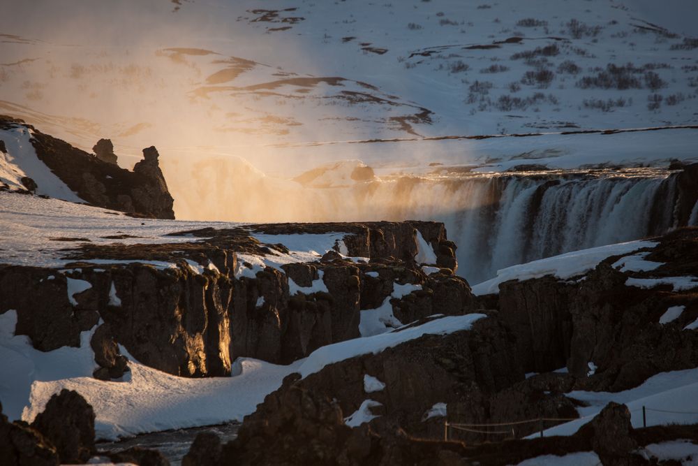 Godafoss am Winterabend