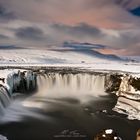 Godafoss bei Mondlicht (Island)