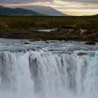 Godafoss bei Sonnenuntergang