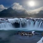 Godafoss bei Vollmond