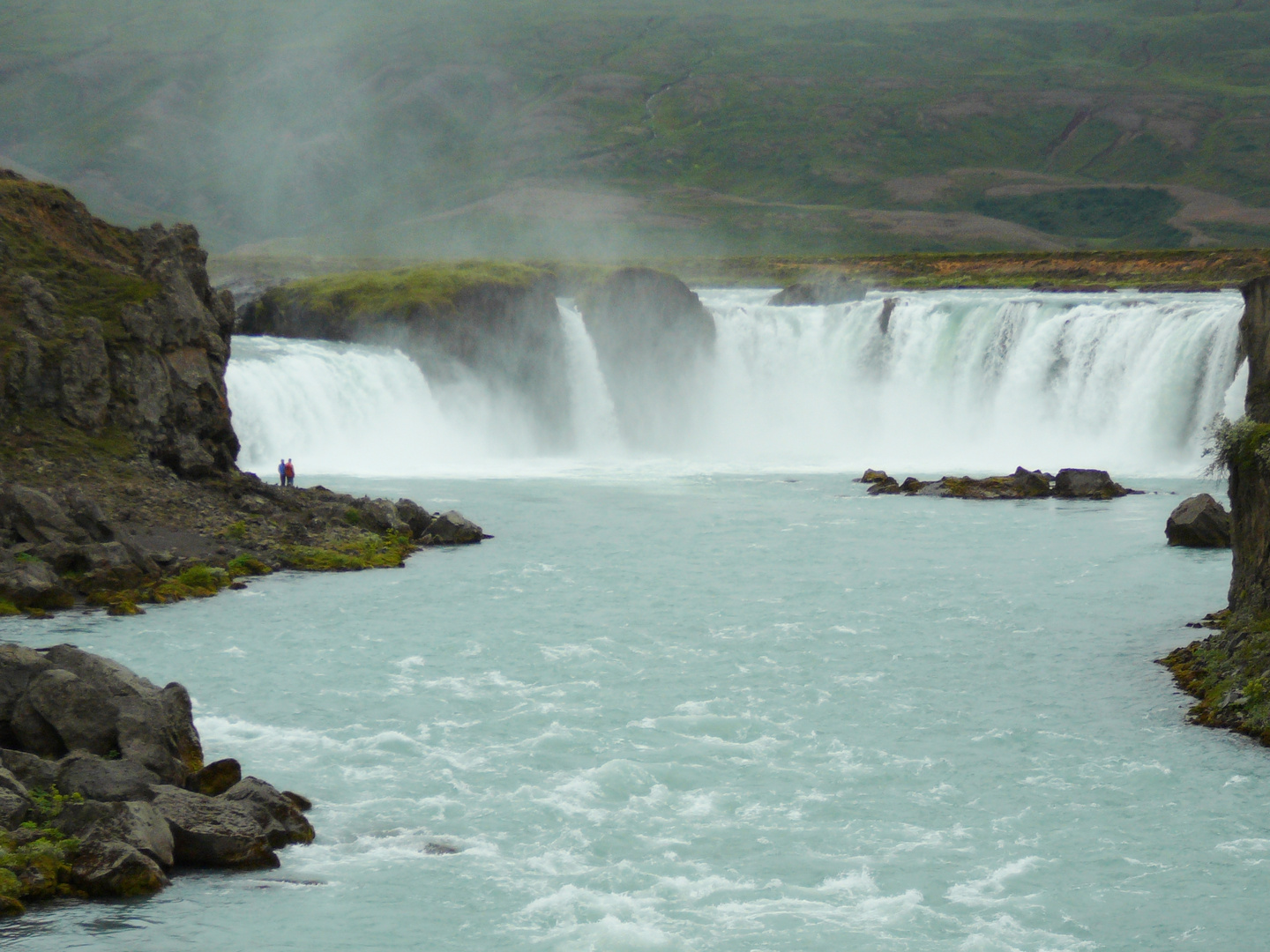 Godafoss der Götterwasserfall. Islands