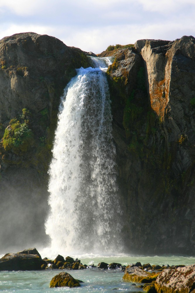 godafoss - einmal nicht in seiner ganzen Breite