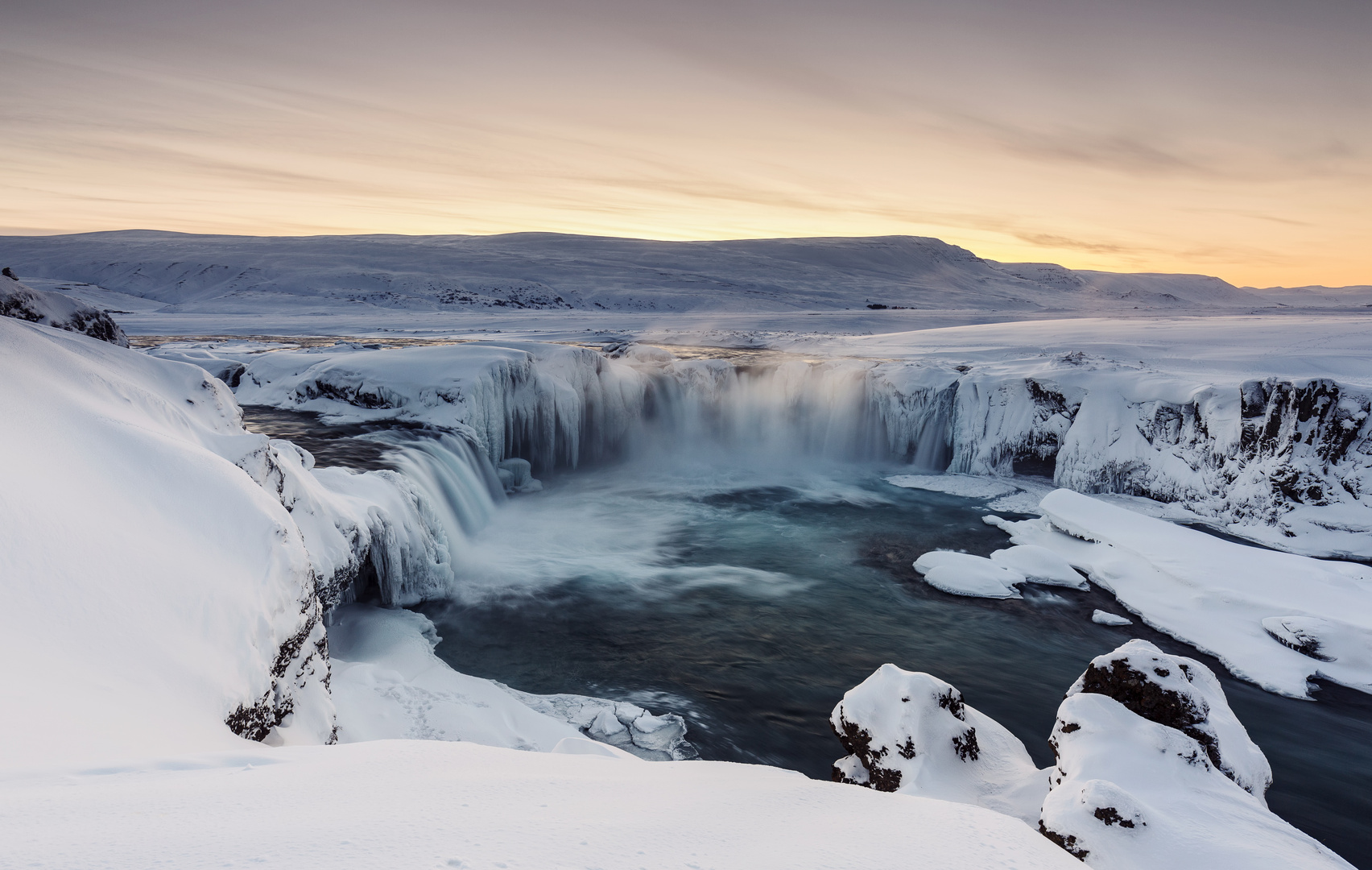 Godafoss im Winter (Island)