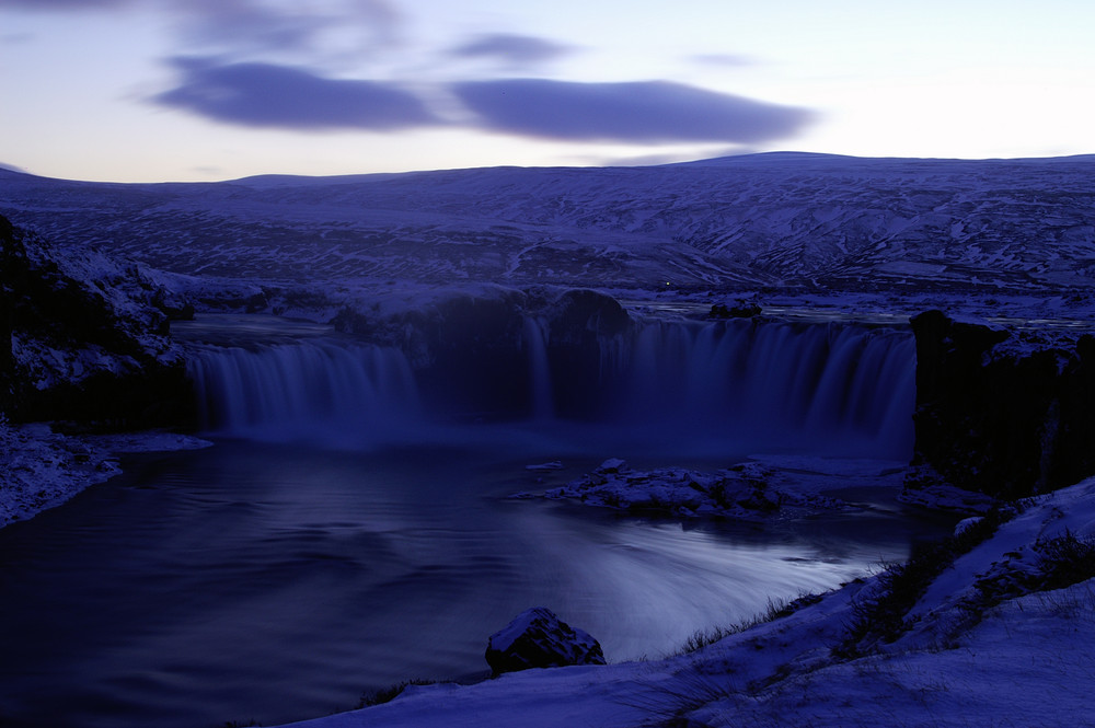 Godafoss Island nähe Akureyri Januar 07