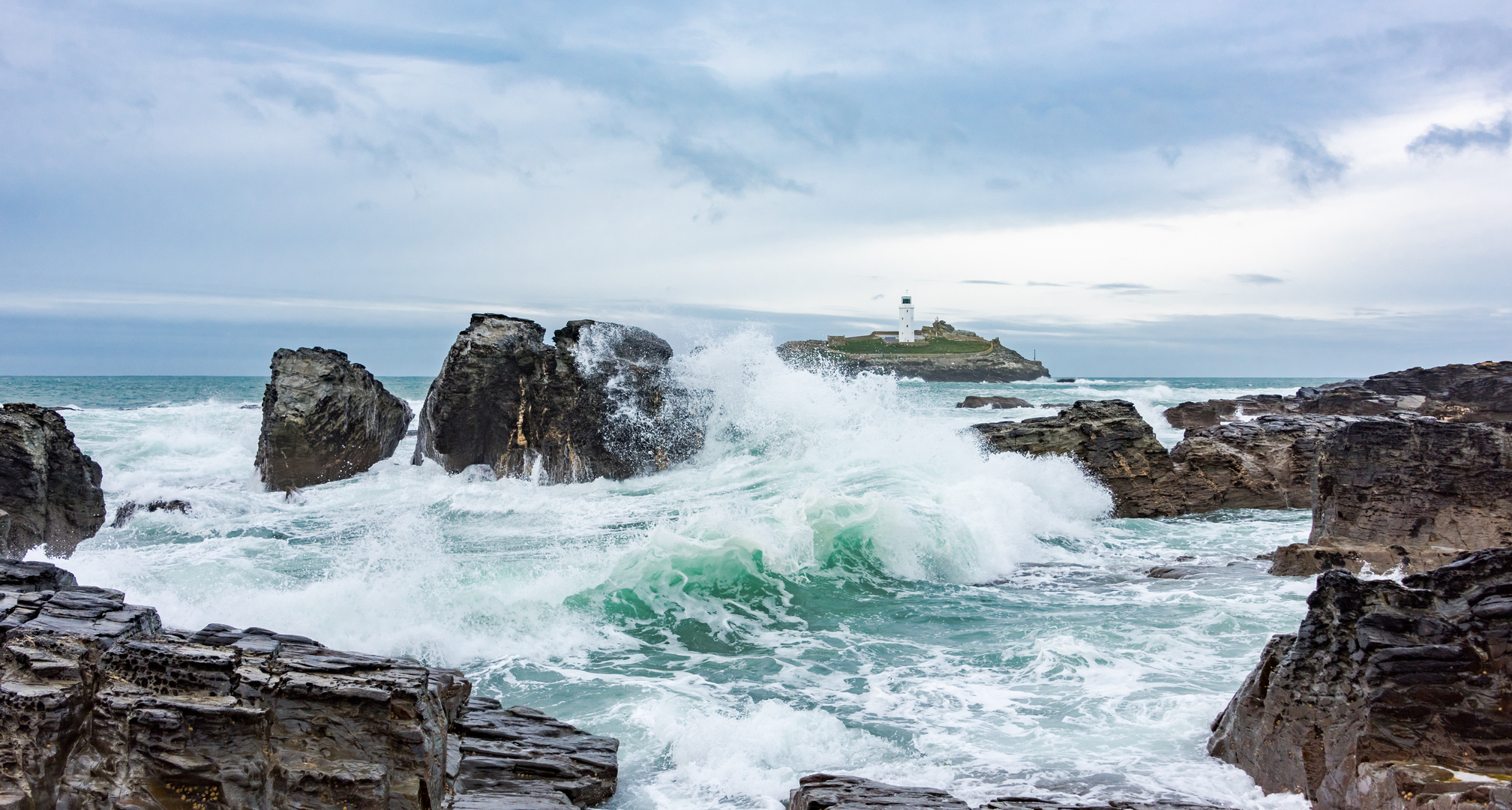 Godrevy island and light house