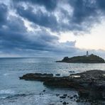 [ Godrevy Island & Lighthouse; After Sunset, Blue Hour ]