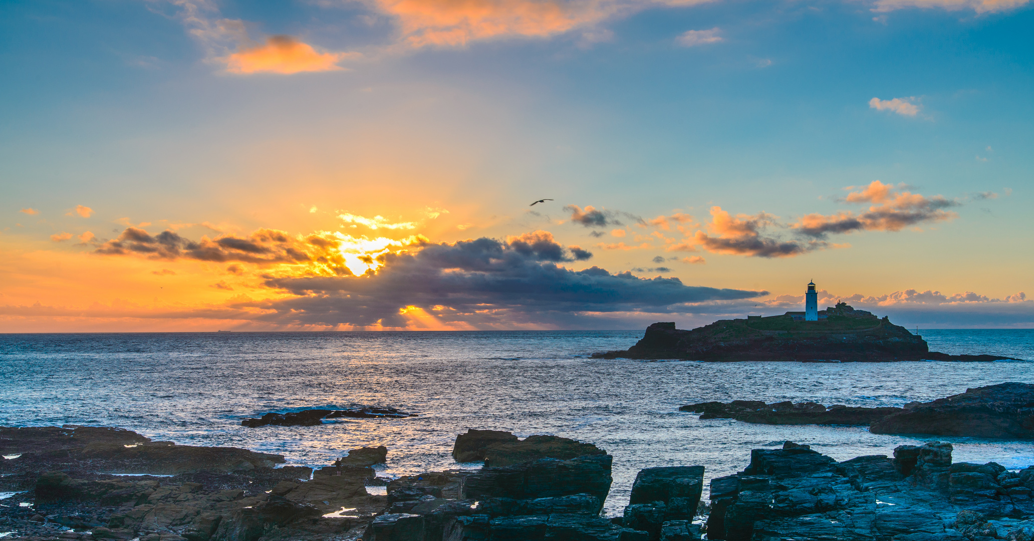 [ Godrevy Island&Lighthouse, Sunset ]