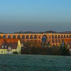 Göltzschtalbrücke im ersten Tageslicht