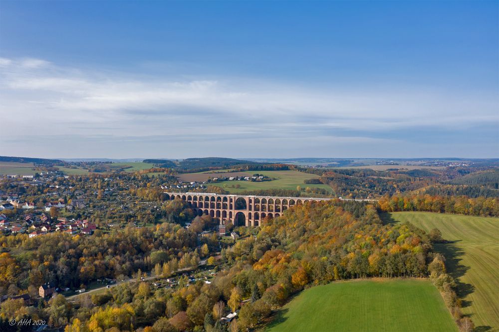 Göltzschtalbrücke im Herbstkleid