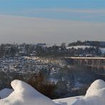 Göltzschtalbrücke im Schnee - Panorama