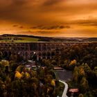 Göltzschtalbrücke vom Ballon aus