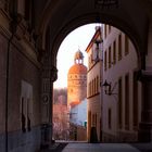 Görlitz- Blick vom  Untermarkt zum Nikolaiturm