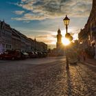 Görlitz- die letzten Strahlen  über den Obermarkt