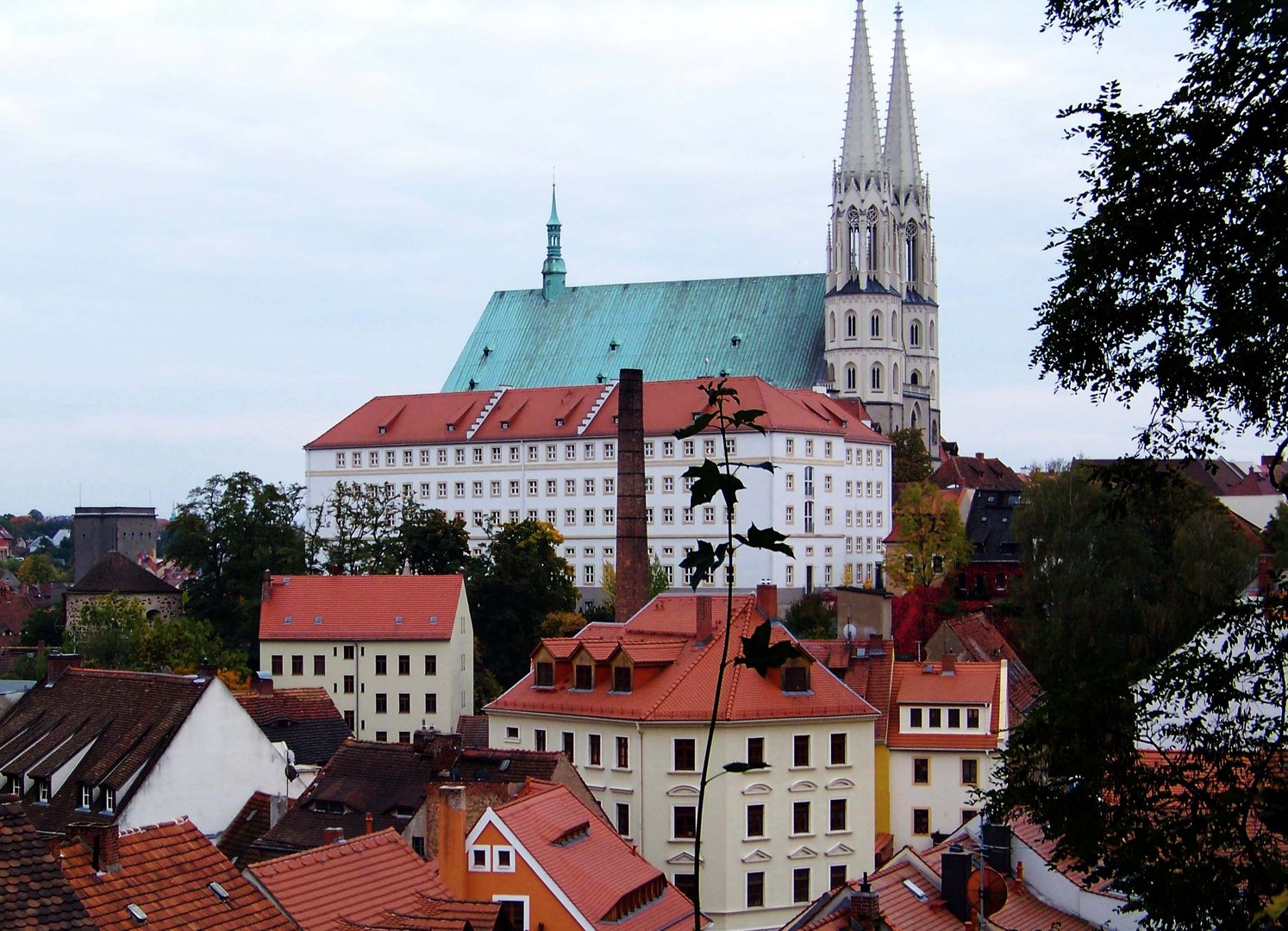 Görlitz mit Blick auf Nikolaikirche