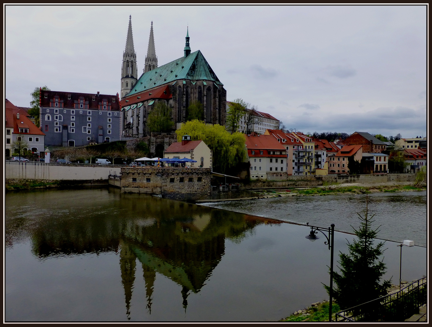 Görlitz - Waidhaus, Sankt Peter und Paul, Vierradenmühle, Neisse