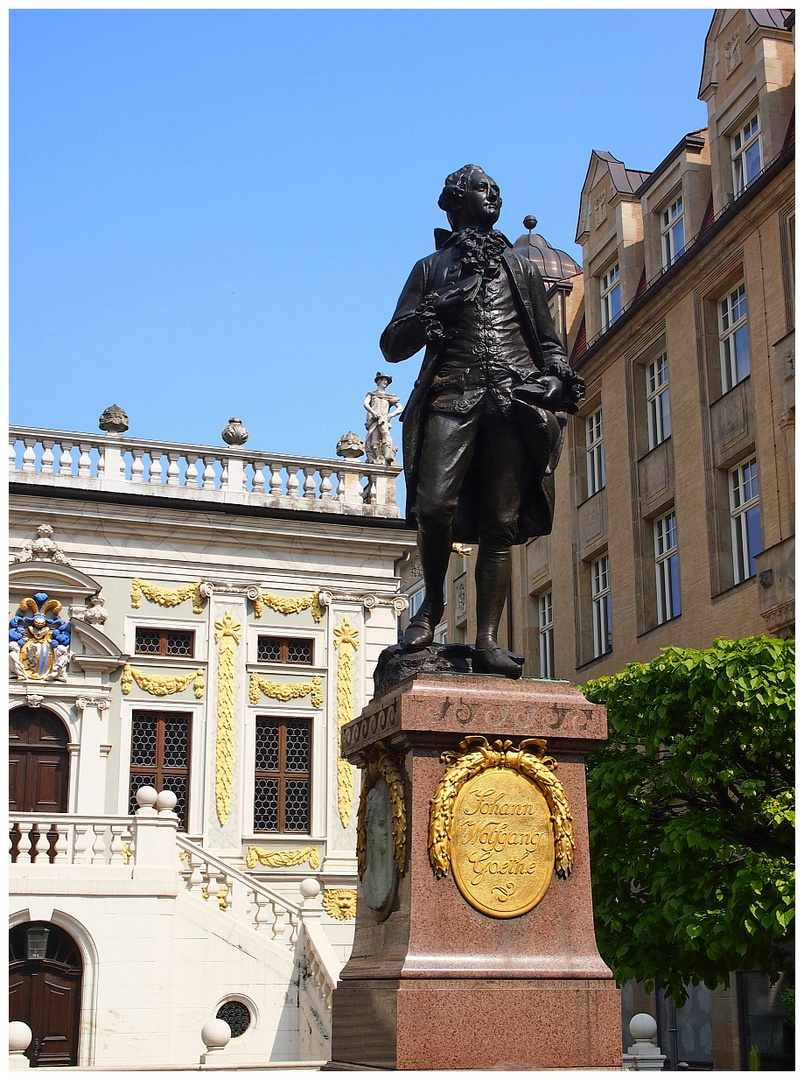 Goethe-Standbild/Leipzig