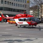 Goetheplatz München DRF Rettungshubschrauber