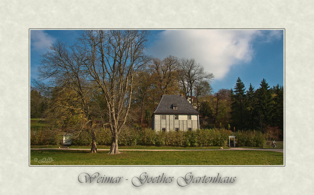 Goethes Gartenhaus...