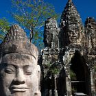 Götterkopf und Südtor, Angkor, Siem Reap, Kambodscha