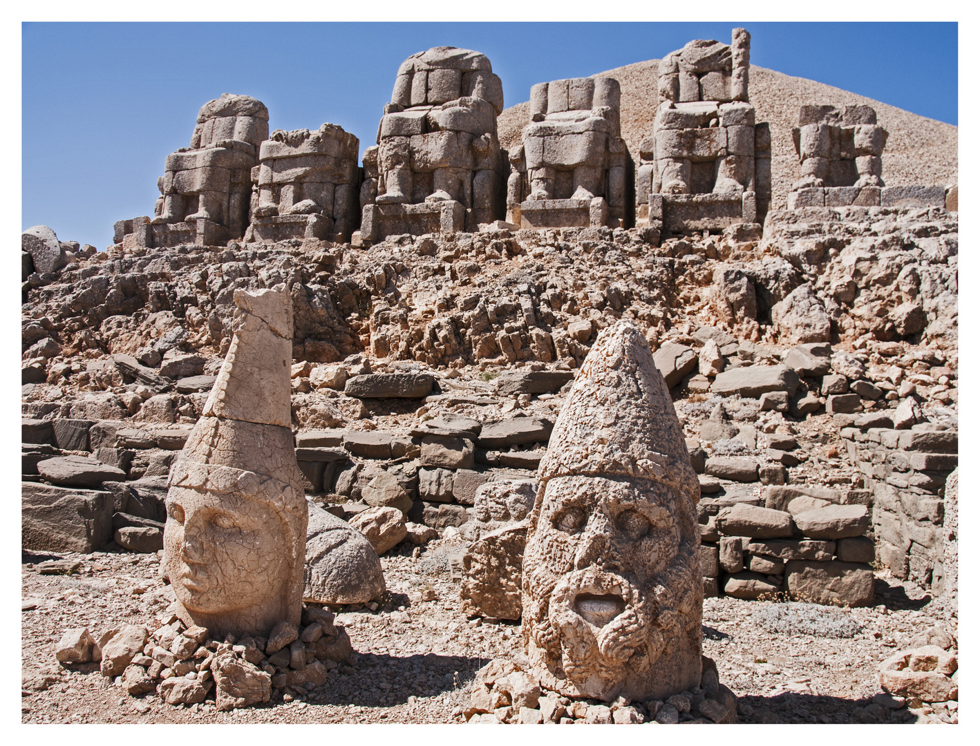 Götterstatuen auf dem Nemrut Dagi