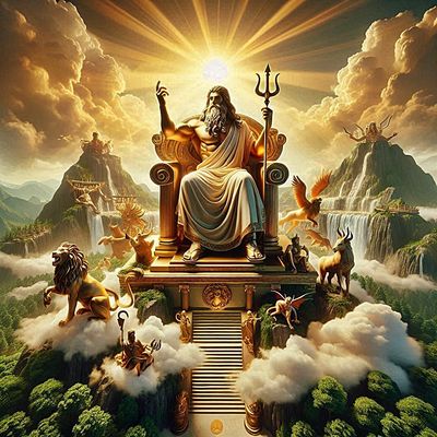 Göttervater Zeus  -  father of the gods Zeus    KI