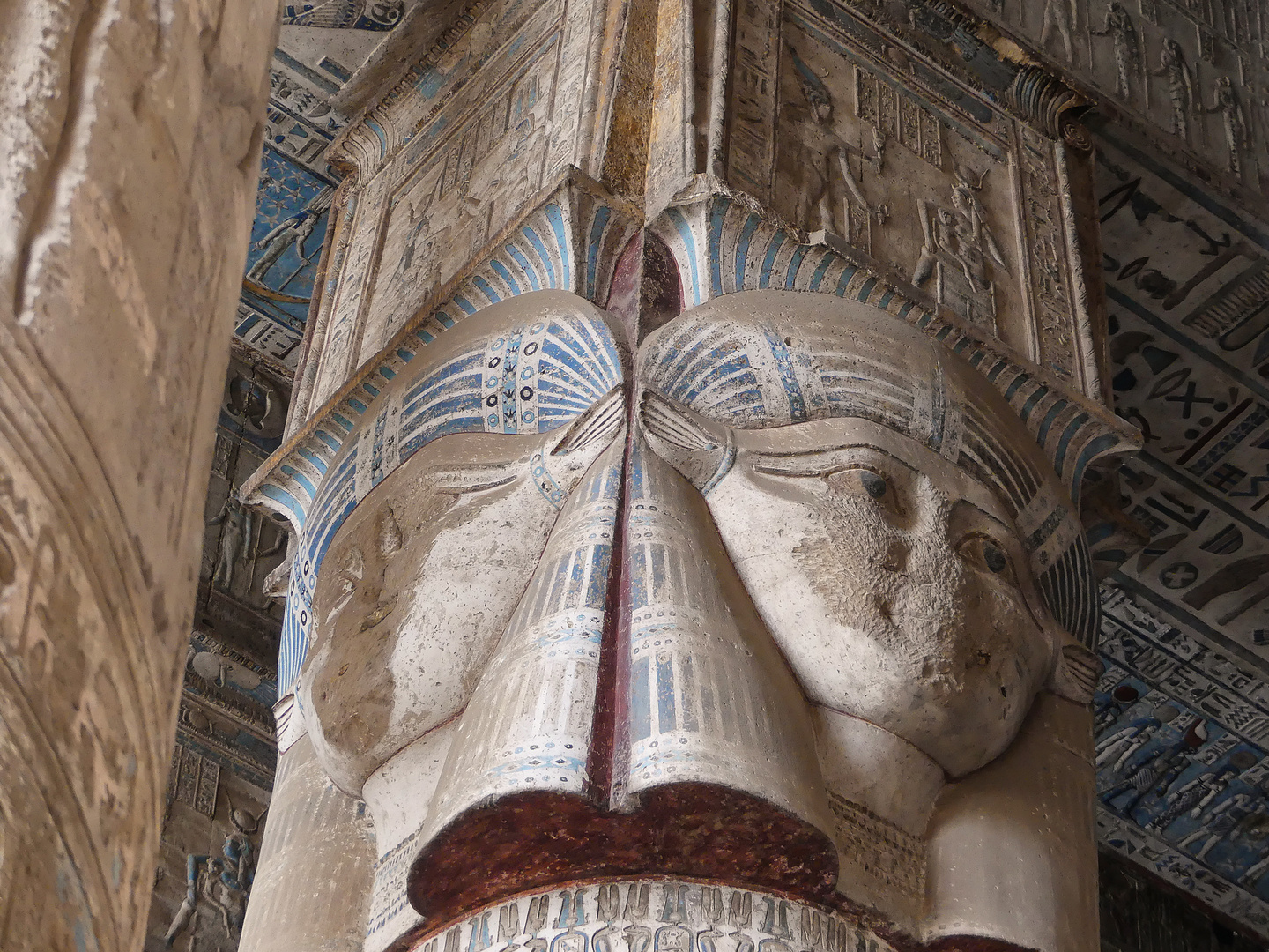 Göttin Hathor im Tempel von Dendera