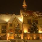 Göttinger Rathaus am Winterabend