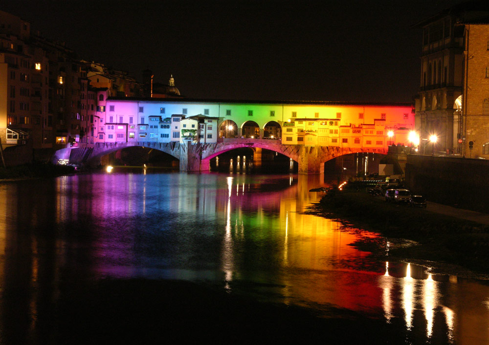 Gold und Juwelier Händler Brücke in Florenz