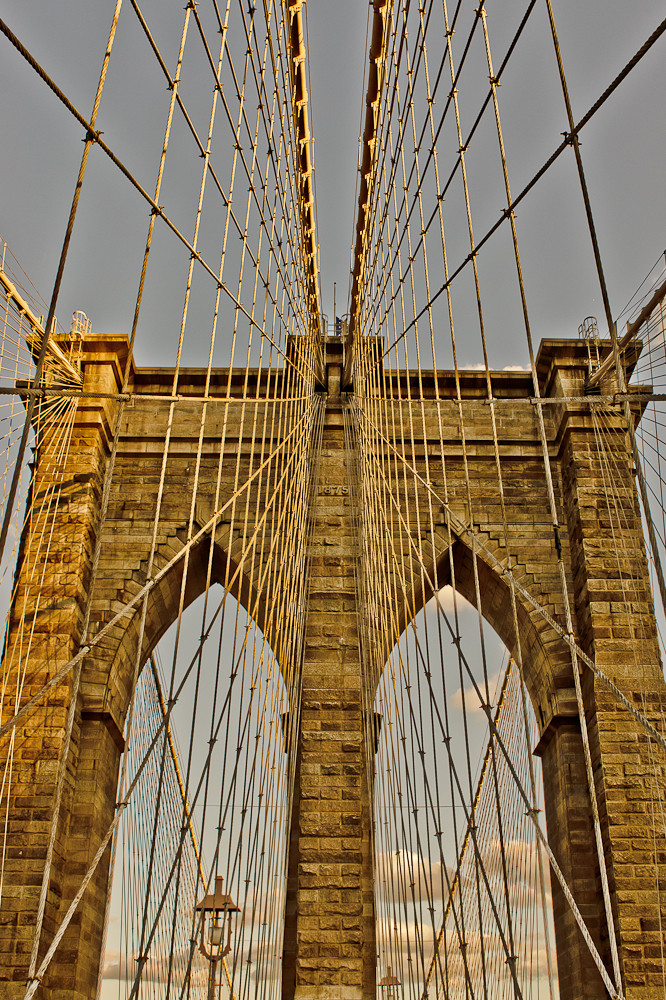 - Golden Brooklyn Bridge -