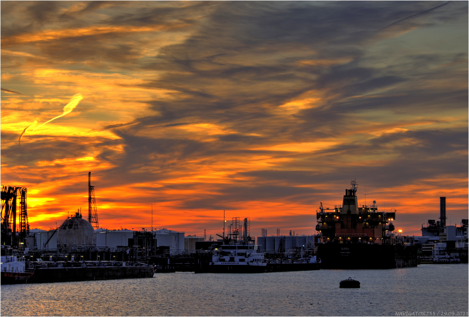 Golden evening / 2. Petrol Hafen / Rotterdam