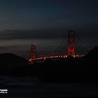 Golden Gate at night