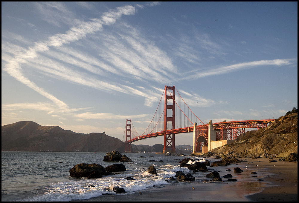 Golden Gate at sunset