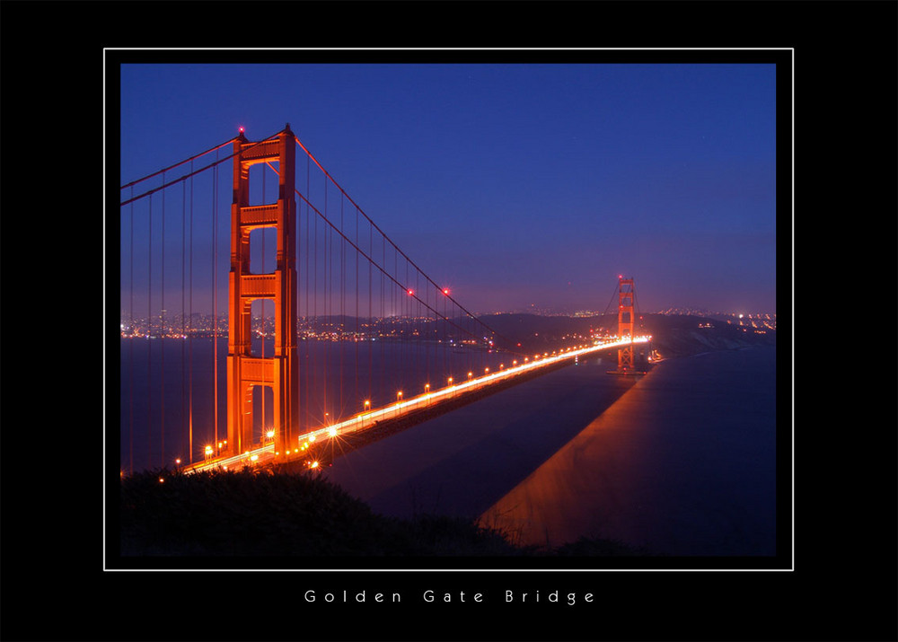 Golden Gate bei Nacht