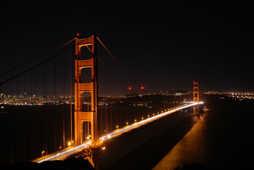 Golden Gate bei Nacht