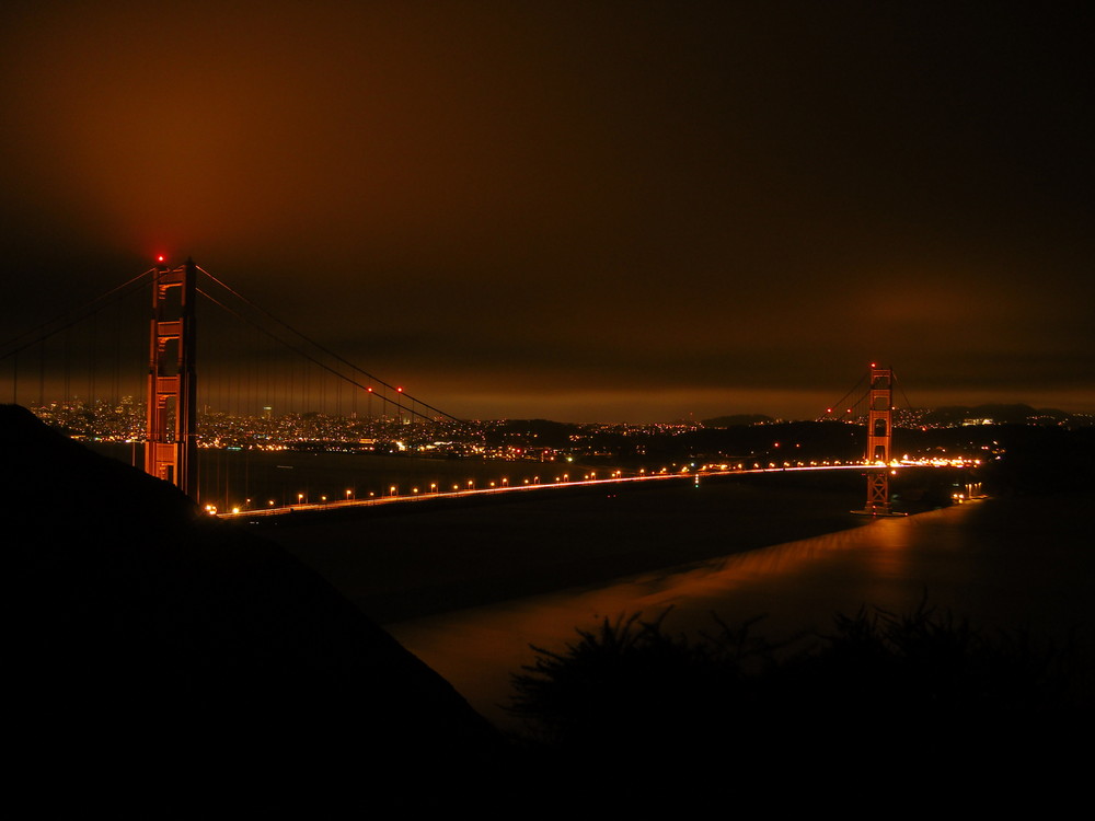 Golden Gate bei Nacht