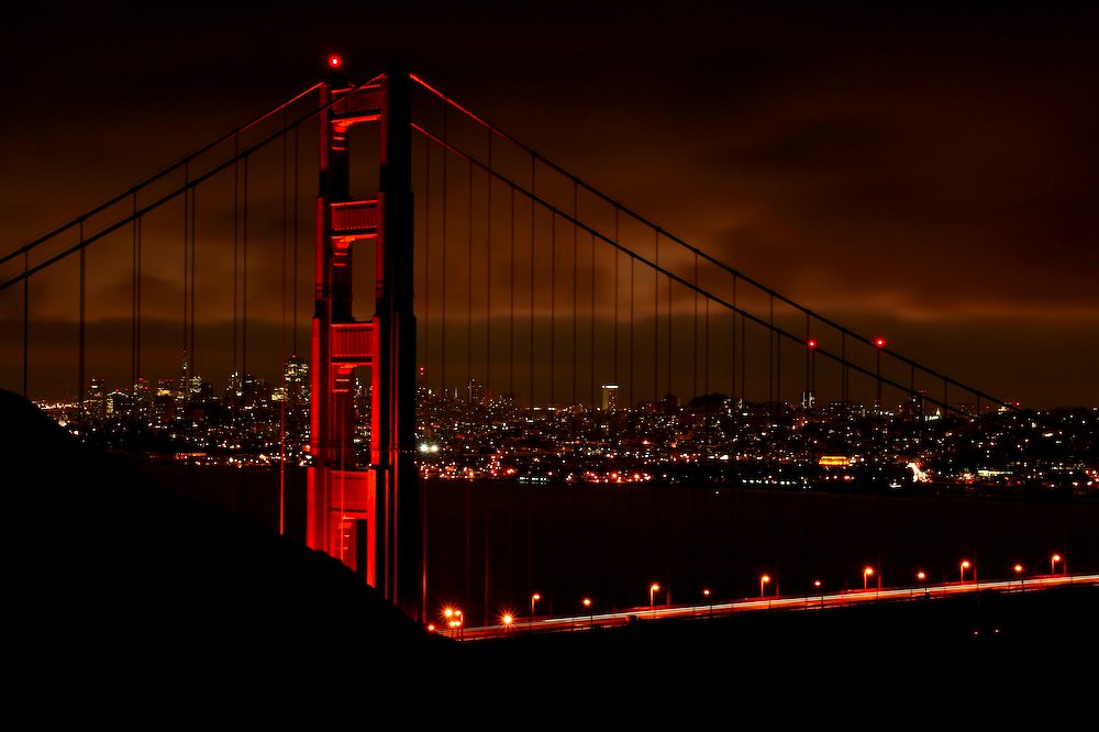 Golden Gate bei Nacht