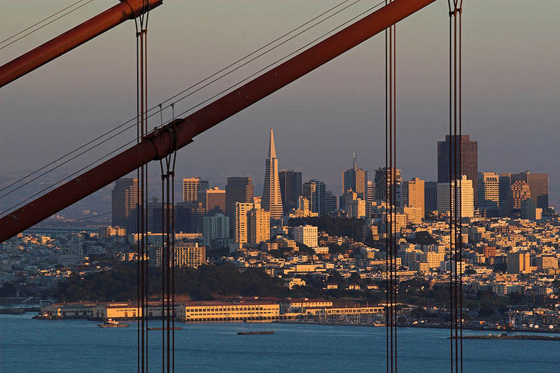 Golden Gate bei Sunset