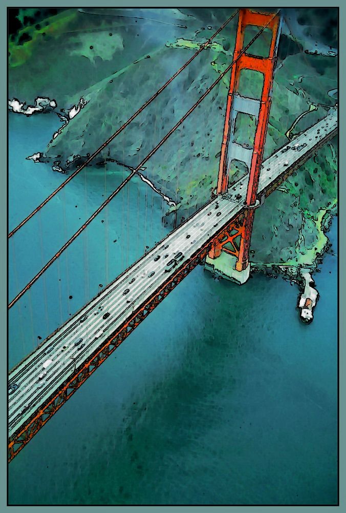 Golden Gate Bridge Foto & Bild | usa, world, digiart Bilder auf
