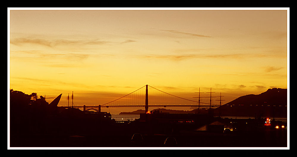 Golden Gate Bridge after Sunset. (reload)