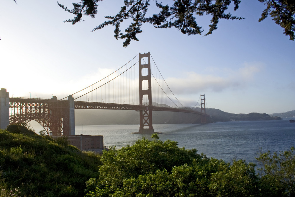 Golden Gate Bridge am Abend