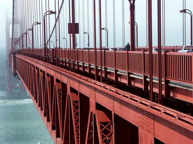 Golden Gate Bridge am Morgen