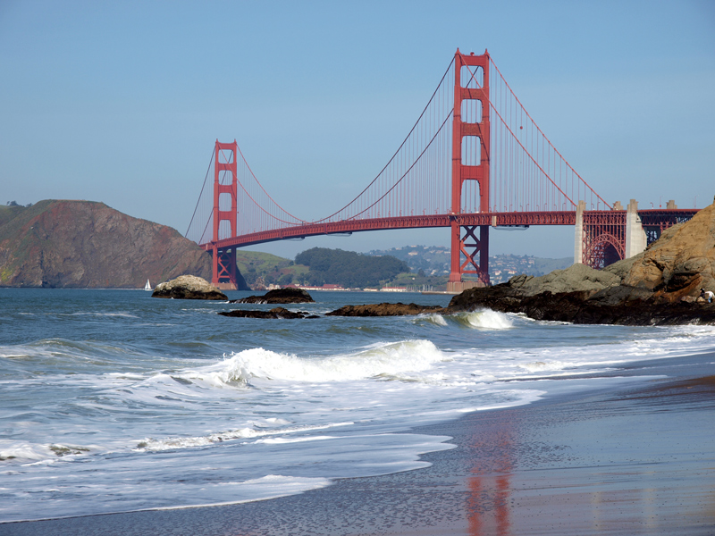 Golden Gate Bridge at Baker Beach