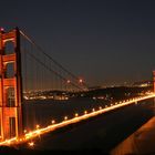 Golden Gate Bridge at dusk