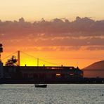 Golden Gate Bridge at dusk