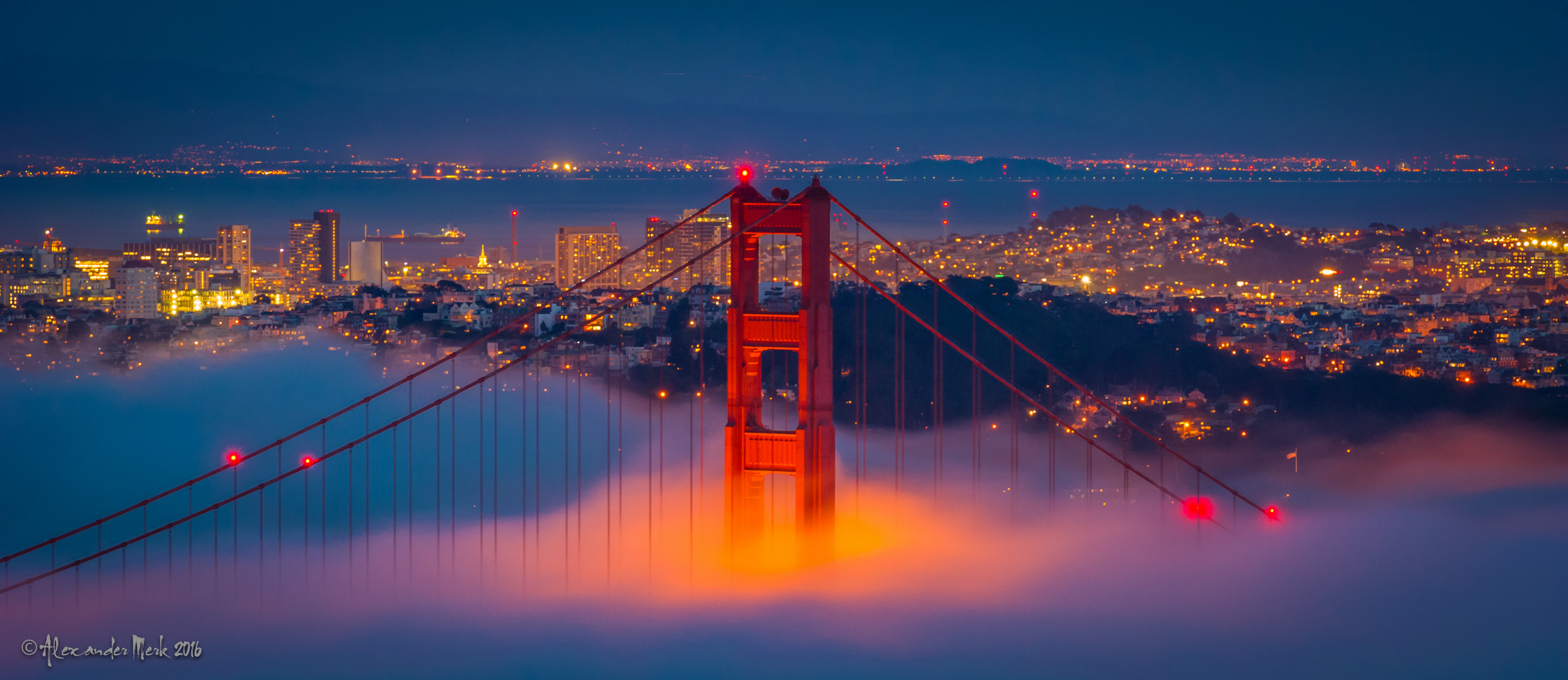 Golden Gate Bridge at Night